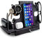 Station d'Accueil en Bois, Support pour Smartphone - Organisateur de Bureau, Support de Table de Chevet, Couleur ébène (Noir (ebony))