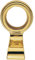 Large Cylinder Latch Pull - Night Latch Door Handle - 76 x 45mm - Polished Brass | External Door Cylinder Night Latch Pull Handle - Flat Keyhole Rim Lock Outdoor Handle