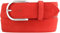 BELTINGER Damen-Gürtel aus Veloursleder 4 cm | Velour-Gürtel für Damen 40mm | Wildleder-Gürtel 4cm mit runder Gürtelschnalle | Rot 105cm