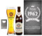 Herz & Heim® Weizen Bier- Geburtstagsgeschenk-Set mit Glas, Flaschenöffner und Geschenkbox, personalisiert