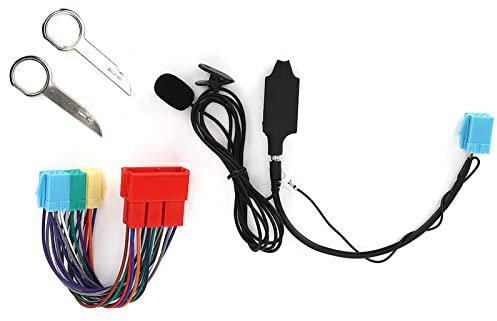 Adaptador de Audio Bluetooth con Altavoz Estéreo para Coche Compatible con A3 8L 8P B5 B6 B7 para Auriculares, Coche, de Música Estéreo Doméstico (negr