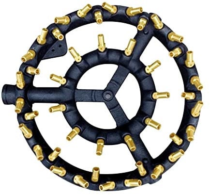 Joywayus 44 Tips Propane Gas Jet Burner for Wok Range,Stir Fry,Grilling,Cast Iron Body Round Nozzle Jet Burner