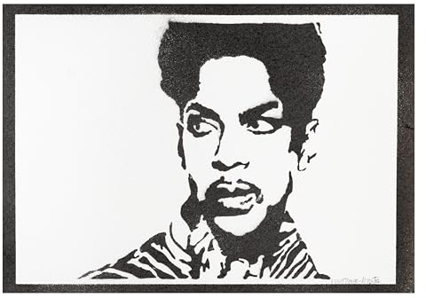 moreno-mata Echtes Handgemachtes Graffiti Prince Musik Aesthetic Poster & Kunstdrucke Bilder Plakat Handmade Deko Wandbilder Wohnzimmer Wanddeko Geschenke für Männer und Frauen