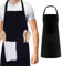 TMRBBesty Schürze,Küchenschürze,Verstellbarem Küchenschürze,Küchenschürzen für Männer Damen,Für Küche Restaurant Café Gartenbau,Männer und Frauen,Schwarz