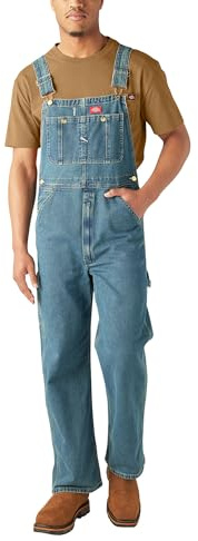 Dickies Indigo Bib Overalls, MEDIUM HERITAGE TINT, 34 32
