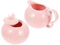 Angoily 1 Set Ceramic Milk Jug Sugar Bowl Coffee Cream Mini Tea Set Coffee Milk Creamer Jug Ceramic Porcelain Condiment Pot Milk Pot Coffee Cup Milk Cup with Handle Pink Afternoon Tea