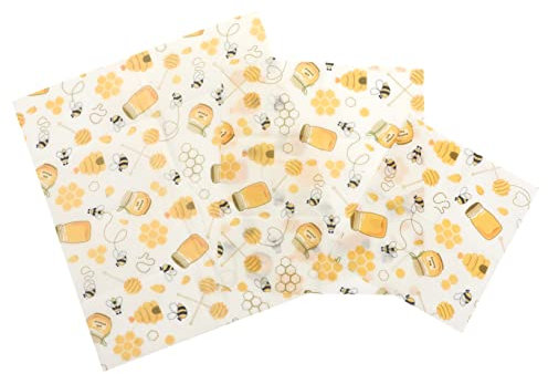 Abaodam 3Pcs Beeswax Food Wraps food packing paper pine resin for beeswax wraps cheese paper for wrapping cheese bees wax wraps reusable food wrappers wrapped in cloth cotton washable