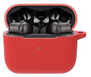 RanTuo Auricolari Bluetooth Custodia per Razer Hammerhead TrueWireless Pro, TPU Morbido, Antipolvere, Anticaduta Cover per Razer Hammerhead TrueWireless Pro.(Rosso)