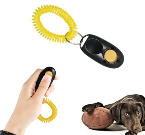 KGDUYC 2er-Pack Hunde-Clicker – Trainings-Clicker mit Handschlaufe, Finger-Clicker für Clicker-Training,Effektive Haustier-Trainingsgeräte für das Verhalten von Welpen