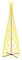 vidaXL Albero di Natale a Cono Bianco Caldo 500 LED 100x300 cm