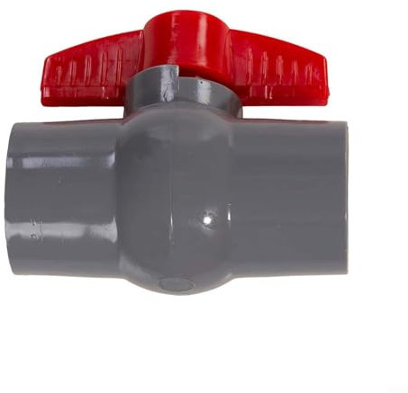 PVC Kunststoff Wasserversorgung und Ablassventil Schalter Zuverlässiger PVC-Kugelhahn für Wasserversorgungsrohr mit Schiebebuchse 20 50 mm (40 mm)