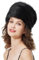 BEAUTELICATE Kunstpelz Mütze Damen Pelzmütze Winter Cossack Russische Mütze Kuschelig Fellmütze Warm Reise Skifahren Reise Skifahren (Schwarz, Einheitsgröße)