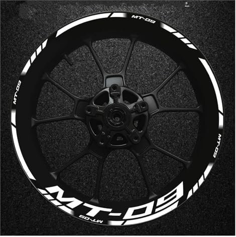 Motorrad-Radnaben-Innen- Und Außenaufkleber, Wetterfestes Klebeband, Hochreflektierende Aufkleber, Felgen Dekorieren Für Yamaha Mt09 (Farbe : 3)