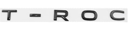 Car Emblem, für T-ROC 2020 2021 2022 2023 Buchstaben Abzeichen/Logo Aufkleber/Dekoration Aufkleber Auto Body Dekoratives Auto Zubehör,B