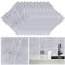 10 Sheets Vinyl Floor Tiles Stickers Self Adhesive Floor Sticker Kitchen Waterproof Marble Grey Vinyl Flooring Peel and Stick for Living Room 30x30cm
