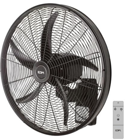 EDM Ventilador de Pared 33521 Negro 100 W Ø 45 cm