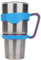 Linkidea Poignée de gobelet compatible avec les gobelets YETI Rambler, Beast et OZARK TRAIL de 30 oz, poignée antidérapante pour tasse de voyage portable, bleu