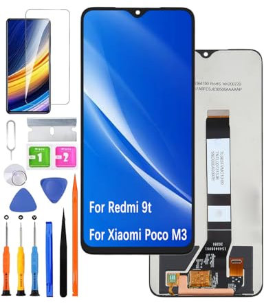 HLYGZX Pantalla original de repuesto para Xiaomi Redmi 9t LCD Pantalla, para Xiaomi Poco M3 Display Touch Digitizer Assembly Kit de piezas de reparación