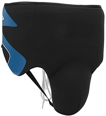 SUNFECILI Boxen Tiefschutz Elite Tiefschutz für Boxen & Muay Thai Herren Jockstraps Tiefschutz für Karate, Taekwondo & Kampfsportarten Robuster Box-Schrittschutz(Blau)