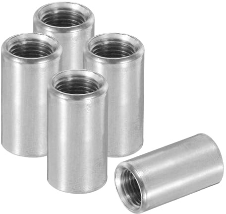 PATIKIL 1/8 NPT Femelle Soudure Couplage 304 Acier Inox 5 Paquet | Fileté Demi Couplage Soudé Bonde, Raccords Connecteur, Pour Tuyau Carburant Réservoir