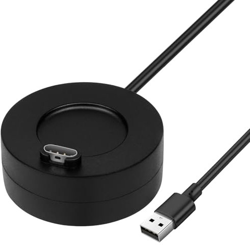 AXFEE 1Pezzi Caricatore Compatibile con Garmin, Portatile Caricatore, Cavo di Ricarica USB 1M, Compatibile con Garmin Fenix S5/6/7, Venu, Epix 2, Forerunner45/945/24
