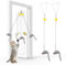 2 Packs Door Hanging Cat Toy, Indoor Hanging Door Cat Toy Mouse, Cat Chasing Exercise Entertain Toy, Cat Interactive Toy Mice, Kitten Toys for Indoor Cats Self Playing, Cat Enrichment Boredom Toy