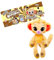 Bizak Bubble Pops, Peluches Mágicos Que multiplican su tamaño x5, Proceso emocionante y Olor a Chicle, 12 Diferentes Animales con Aroma y patitas Stem, Mono Virutas de Cacao, (64492004-7)