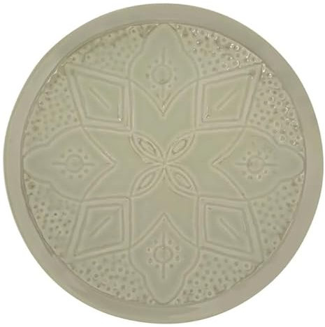 Secret de Gourmet - Lot de 6 Assiettes Plates Sienna 27cm Vert Olive