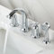 Robinet Mitigeur Baignoire 4 Trous Chrome Rotation À 360° 2 MODE Robinets de Douche et de Mitigeur Salle de Bain,Chromé