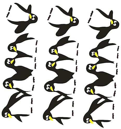 Yardwe 3 Stück Pinguin Kühlschrank Aufkleber Selbstklebend Material Abnehmbare Wanddeko Für Kinderzimmer Wohnzimmer Schlafzimmer Multisurface Geeignet
