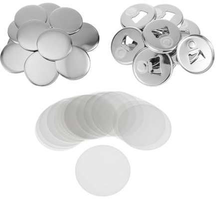 YXZKJZJ 100 stücke Abzeichen Materialien 58mm 75mm for Tragbare Flasche Opener/Kühlschrank Magnet DIY Herstellung for Button Maker Maschine teile Für Partys, Sportveranstaltungen(75mm)