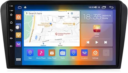 Android 14 Car Radio para Mazda 3 2004-2009 2 DIN de Coche NAVEGACIÓN con Pantalla Táctil 9 Pulgadas Reproductor Multimedia(F5 6+128G)