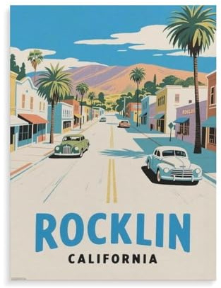 1000 Teile Puzzle，Rocklin California，Für Kinder Und Erwachsene Papier Personalisiertes Puzzle-Spaß-Spiel（50x70cm）-HL59