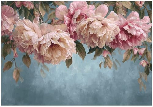 WallArena Vlies Fototapete, Blumen, 250x175cm | Fototapeten - Tapeten - für Wohnzimmer Schlafzimmer - Vliestapete Wandtapete Tapete 3D Effekt- inkl. Kleister