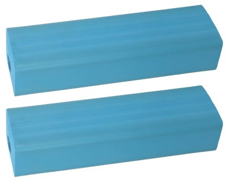 Milisten 2 Stück pack Hantel Drop Cushions Geräuschdämpfende Gewichtsscheibenauflagen Rutschfest Stoßdämpfende Schutzmatten 42 X 12 X 9cm für Bodenschutz im Fitnessstudio und Zuhause