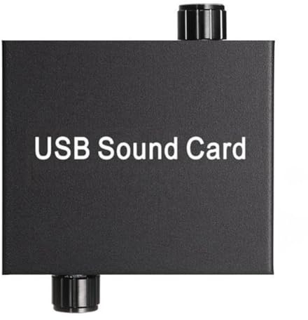 Bosiyrggrl USB Sound Card External 3.5mm Microphone Audio Adapter for Laptop Earphone Microphone