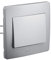 Interrupteur va et vient - Interrupteur encastrable - Interrupteur mural - Interrupteur prise mural - Gamme Diam2 - Va Et Vient couleur Alu - 739112 - Debflex