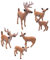 6 Stück Weiß -Figuren Kuchen Topper Hirsch Spielzeug Figur Feengarten Miniatur Waldtiere Figuren