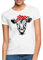 Spreadshirt Rockabilly Bandana Kuh Frauen T-Shirt, XXL, Weiß