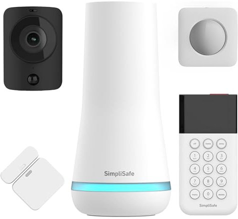 SimpliSafe Home Security Systems | 5 Piece Home Security Camera & Alarm System with Entry & Motion Sensor - Optional Monitoring Subscription - Compatible with Alexa