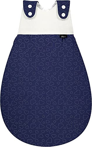 Alvi Außensack Baby Mäxchen Außensack Hearts Navy (68/74)