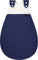 Alvi Außensack Baby Mäxchen Außensack Hearts Navy (68/74)