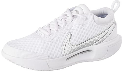 Nike Damen Nikecourt Zoom Pro Tennis Shoes, White Metallic Silver, 40 EU