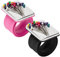 2 punteruoli magnetici da polso per cucire e cucire (rosa, nero)