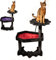 Arbre à chat gothique avec lit cercueil pour chat, tour à chat, arbre à chat gothique, arbre à chat cercueil avec griffoir en sisal pour chat d'Halloween, grande taille, noir et rouge Littlesy