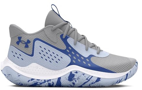 Under Armour Kinder Basketballschuhe Grade School Jet 23 3026635 Mod Gray/Nimbus Blue/Tech Blue 38
