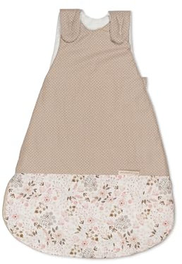 ULLENBOOM Sommerschlafsack Baby Rosa Blüten (Made in EU) - Aus OEKO-TEX Materialien - 0,5 TOG, Schlafsack für Babys und Neugeborene, Größe: 68/74
