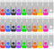 TEWENE Lot de 50 clés USB 2.0 de 16 Go, stockage USB avec porte-clés et autocollant pour ordinateurs, voitures et téléviseurs