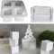 ALEFBET Silikonformen Gießformen, Silikonform Weihnachten Dekoration, Silikon Gießform Weihnachten, Gipsformen zum Gießen, Epoxidharzformen zur Herstellung von Ornamenten (Kalender-Countdown)