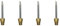 Reinscer 4X 510 Interface Soldering Iron Tip Mini Portable USB Soldering Iron Tip Welding Rework Accessories, Horseshoe